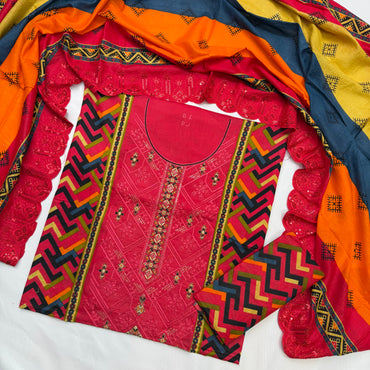 Bin Saeed Printed Embroidered 3PC