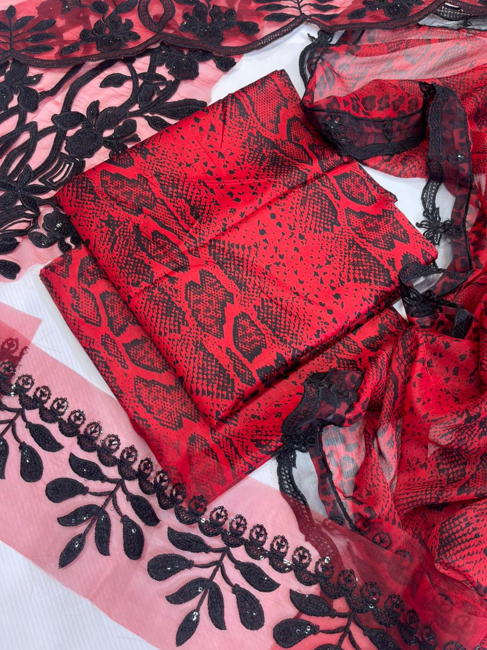 Maria Printed Embroidery 3Pc