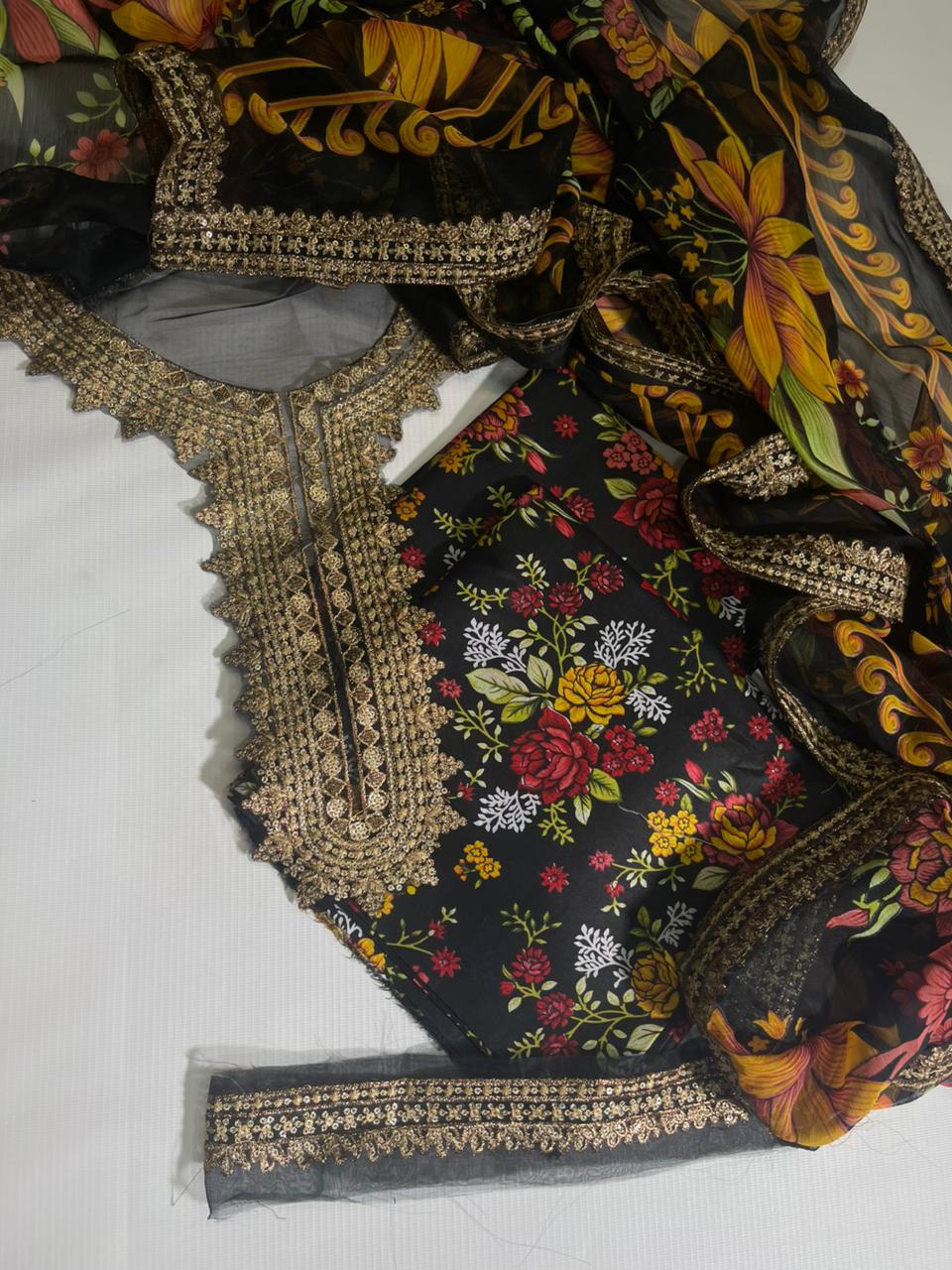 Maria B Printed Embroidered 3PC