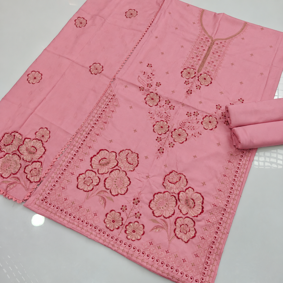 Dhanak Fancy Embroidered 3PC | VOL-1065