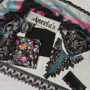 Aneela's Printed Lawn 3PC