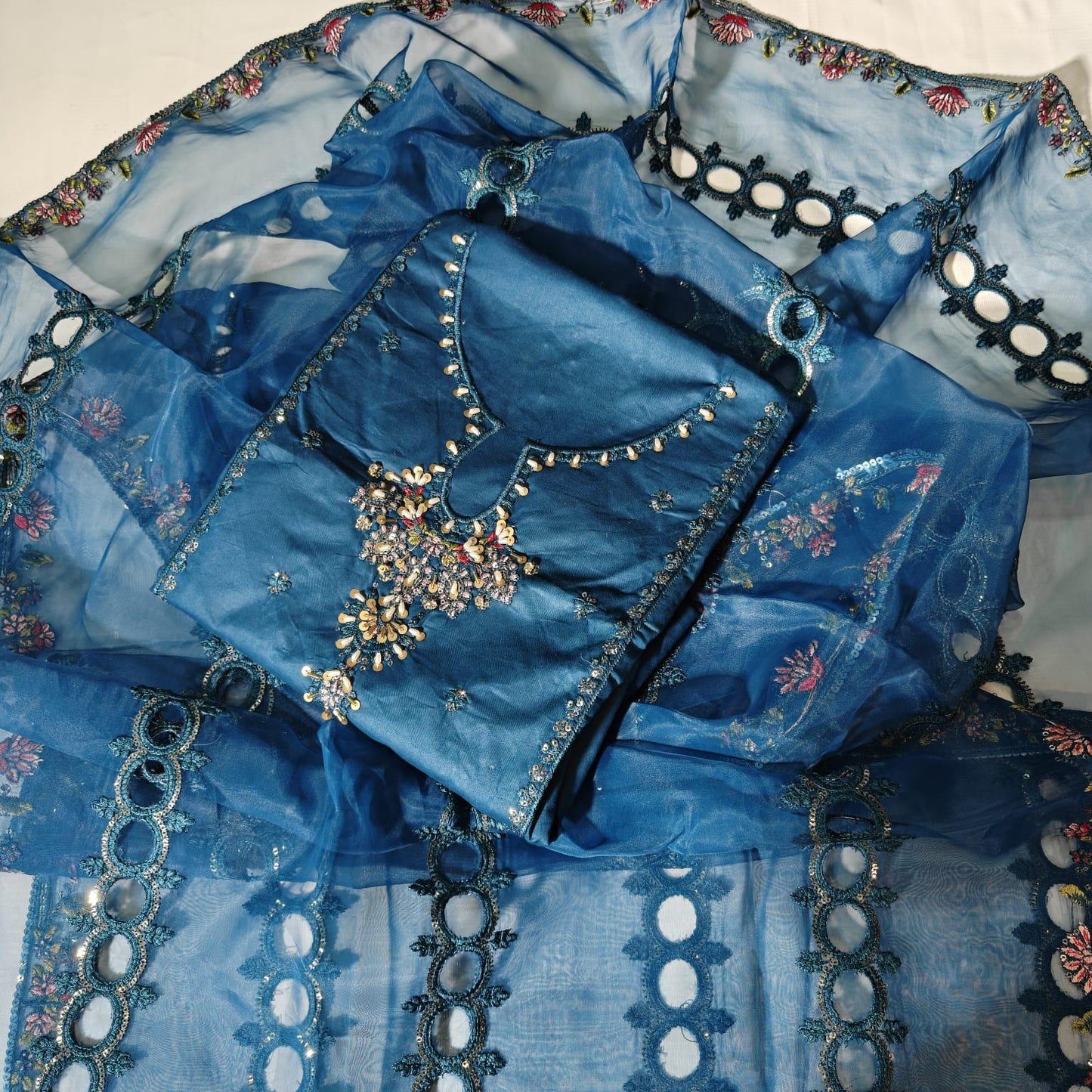 Luxury Branded Embroidered 3PC Suit Memon Clothes
