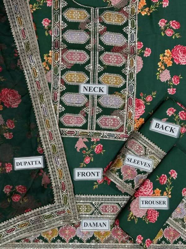 Aneela's Collection Digital Printed Lawn Suit - Memon Clothes