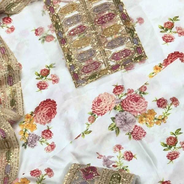 Aneela's Collection Digital Printed Lawn Suit - Memon Clothes