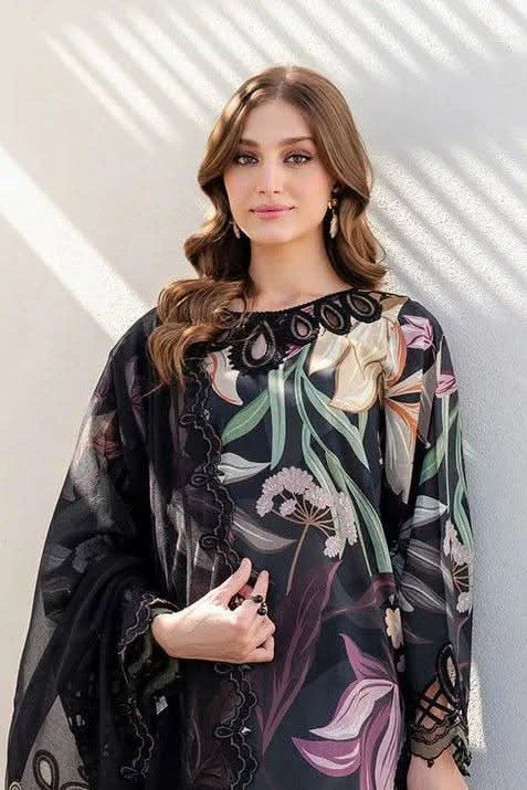 BAROQUE Embroidered Printed Lawn Suit - Memon Clothes