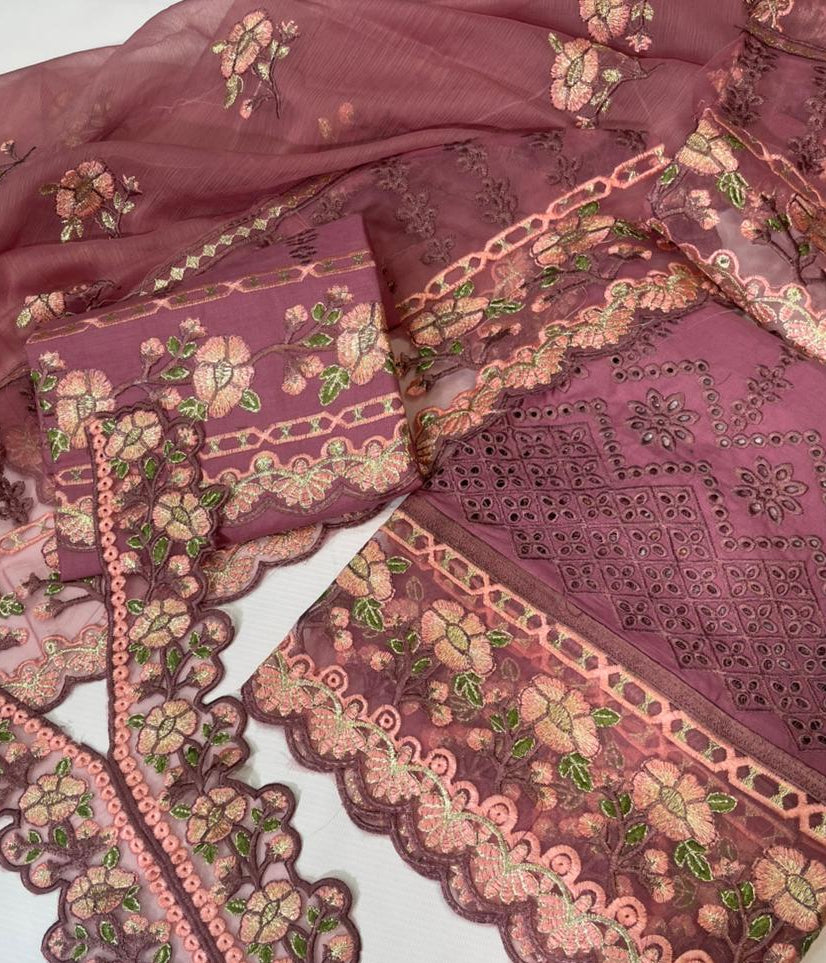 Johra Fancy Embroidered Unstitched 3Pc