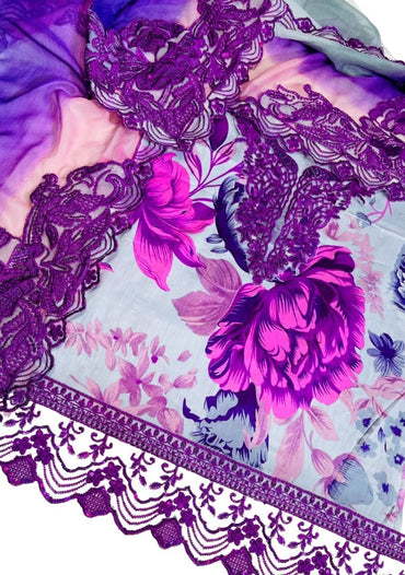 Iznik Digital Printed Lawn 3 Pcs - Memon Clothes