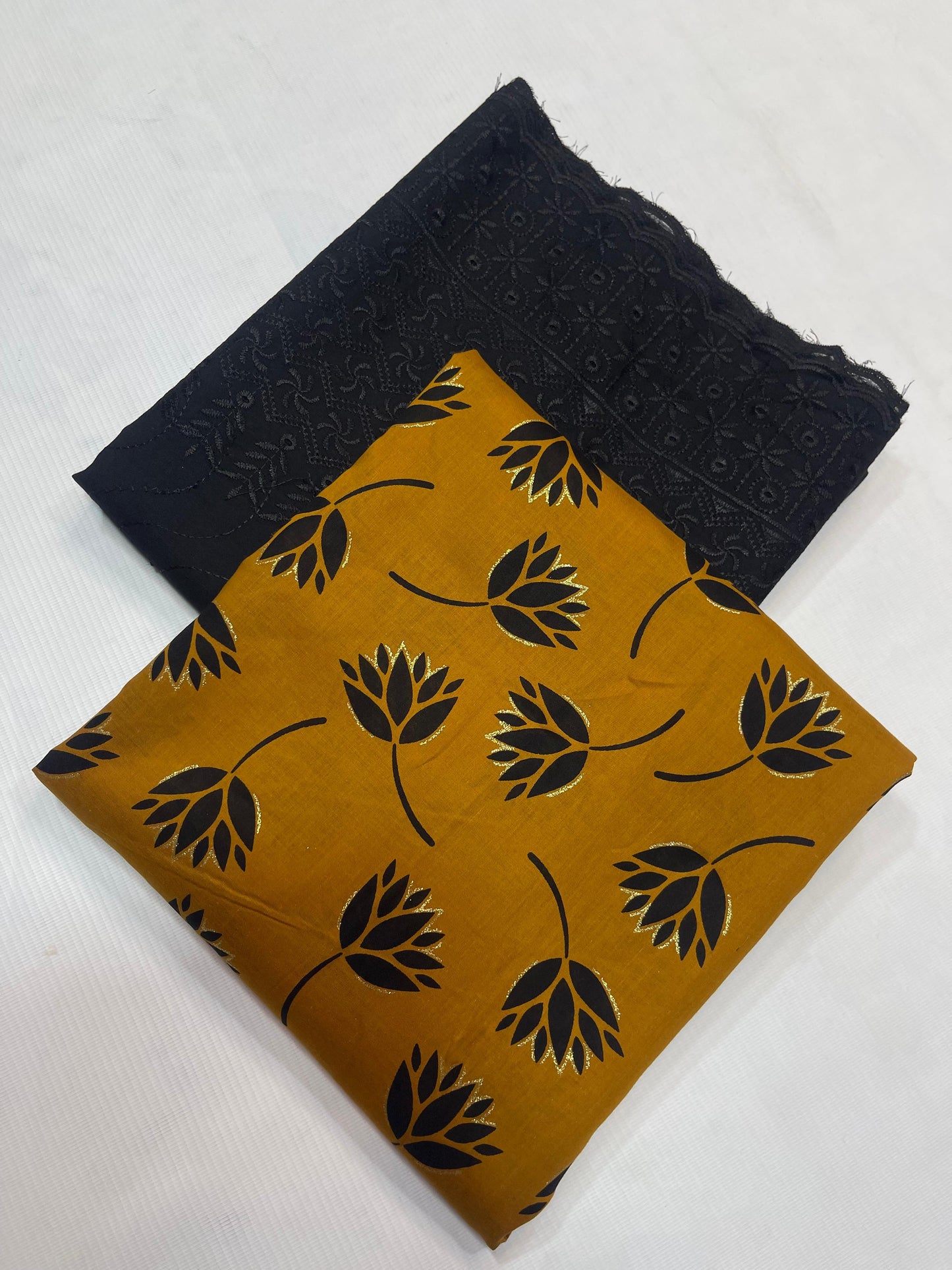 Printed Shirt With ChikanKari Trouser 2PC