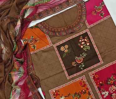 Charizma Printed Embroidered Lawn 3PC Unstitched