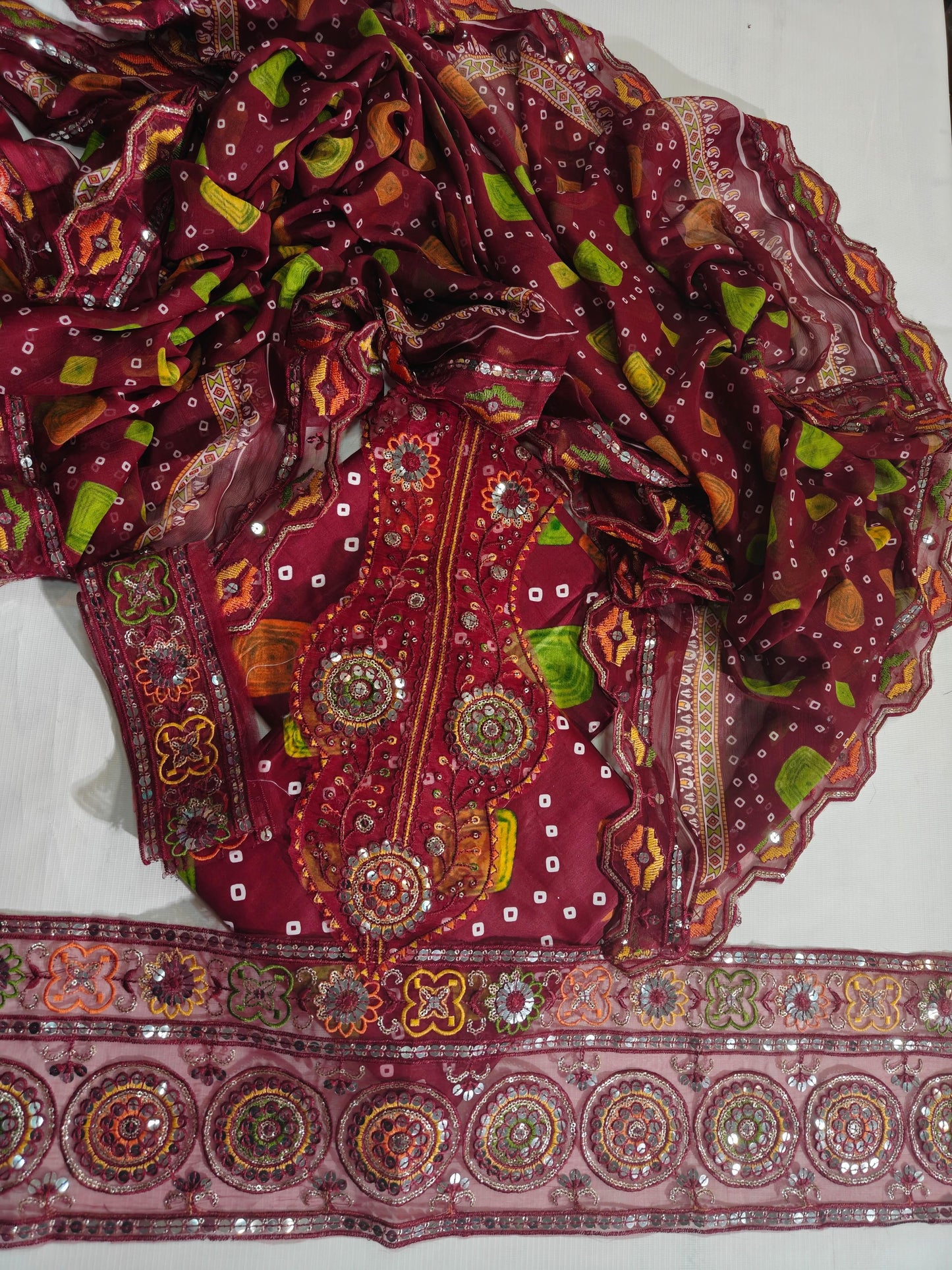 Aneela's Printed Embroidered Lawn 3PC Unstitched