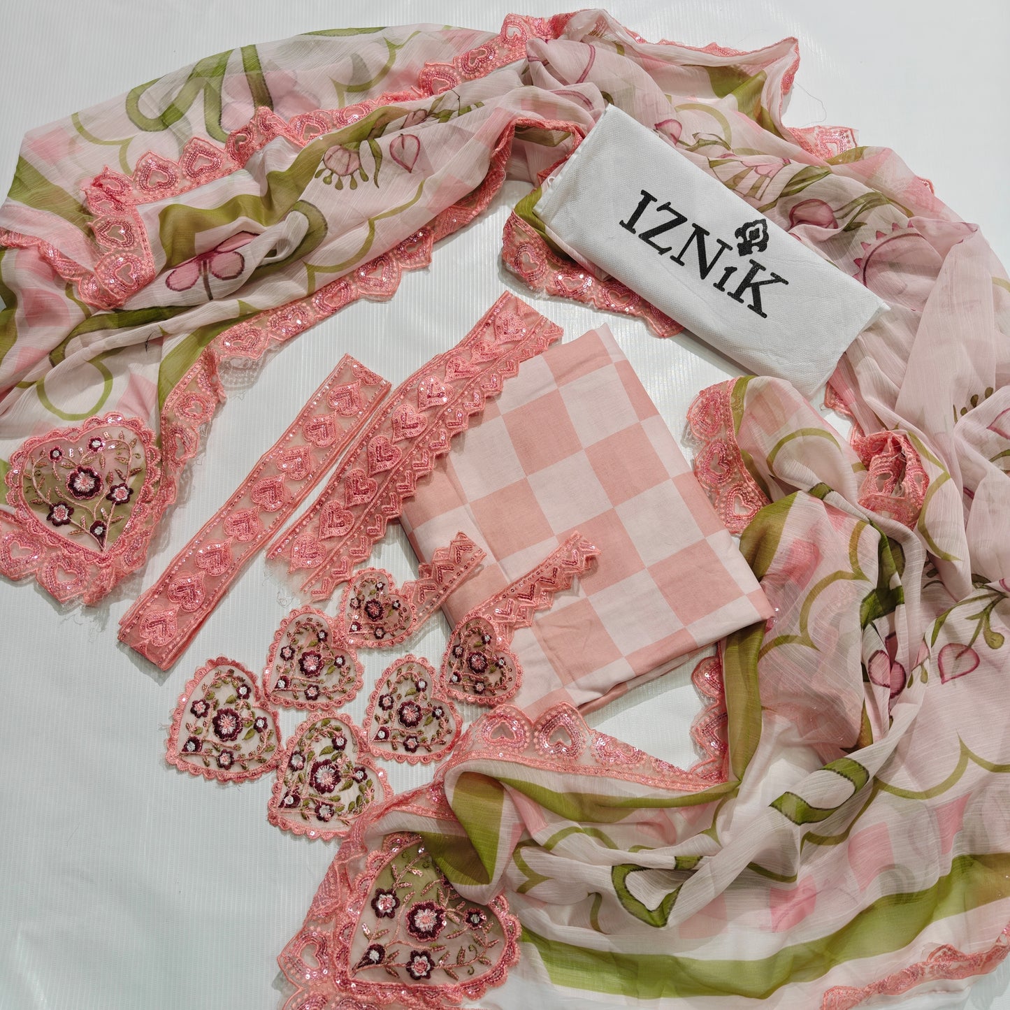 Iznik Printed Embroidered Lawn 3PC Unstitched