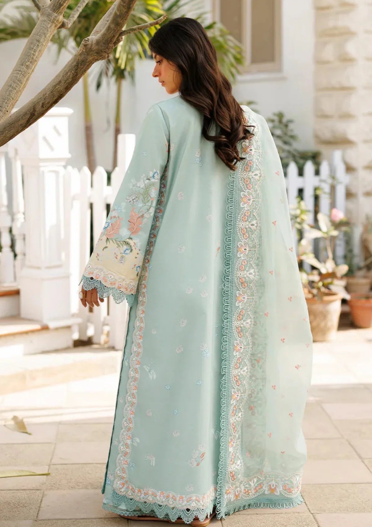 Afrozeh Printed Embroidered Lawn 3PC Unstitched