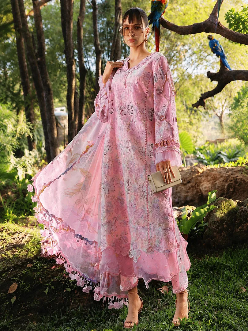 Maria B Printed Embroidered Lawn 3PC Unstitched