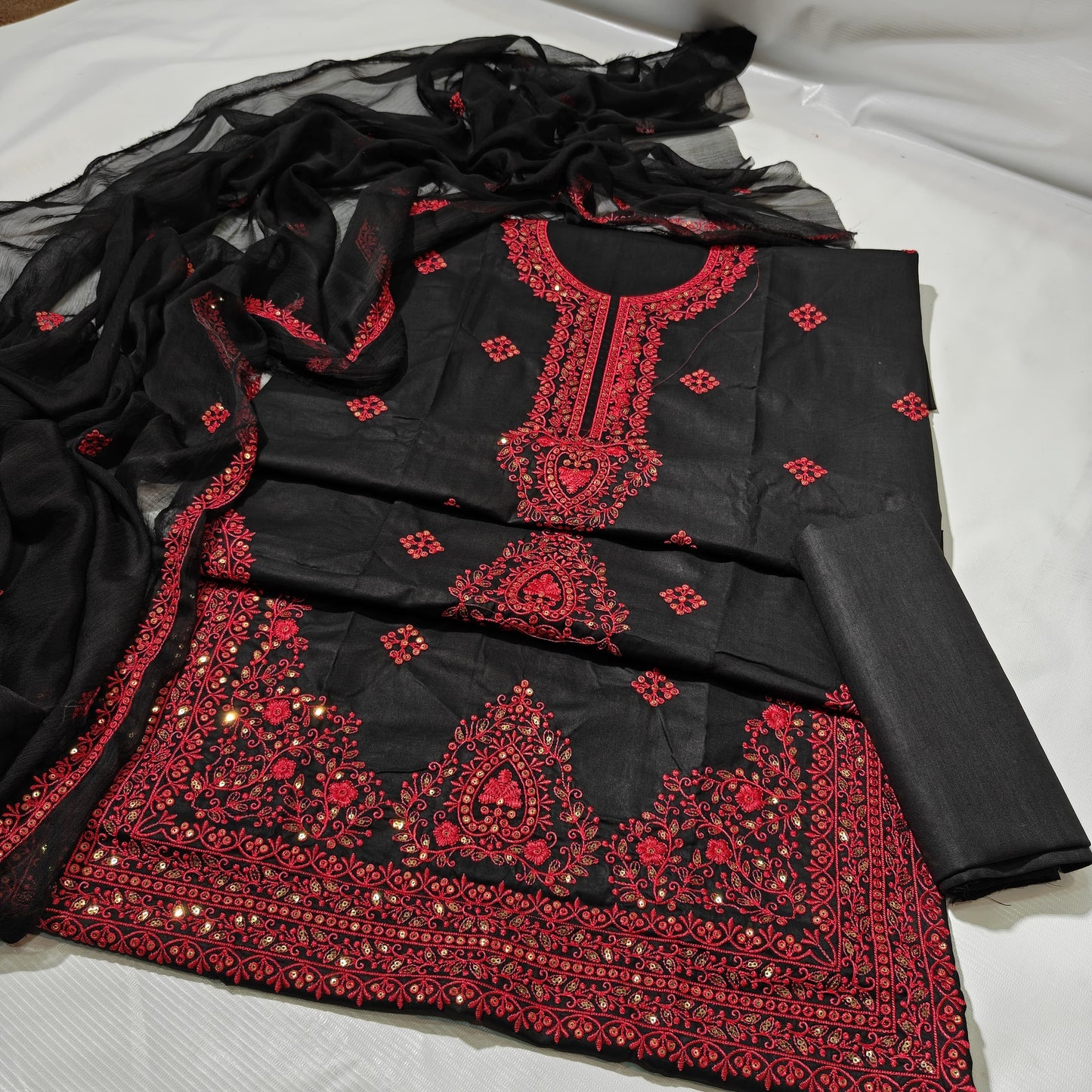 Sequence Embroidery Cotton 3PC Unstitched