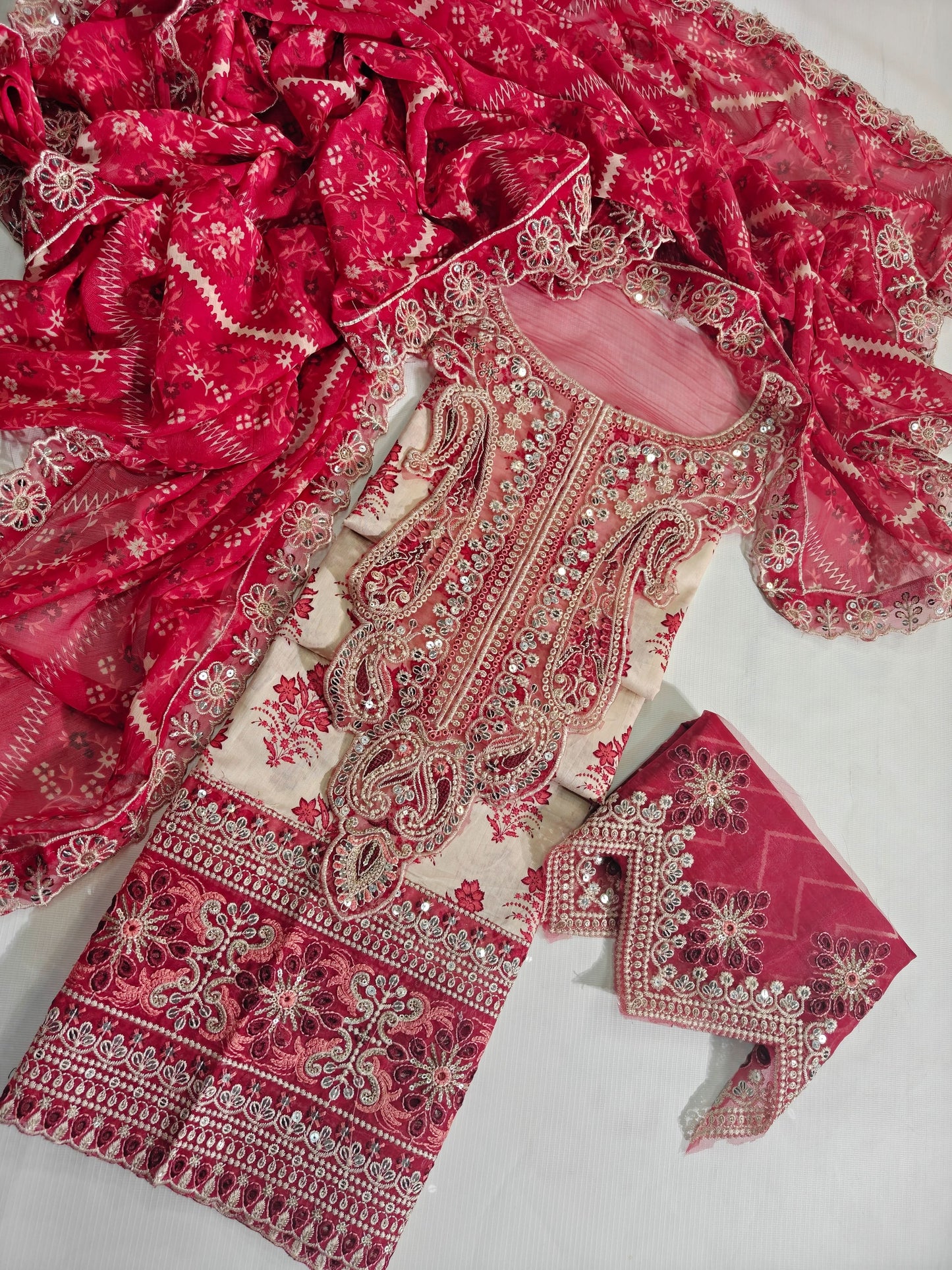 Maria B Printed Embroidered 3PC