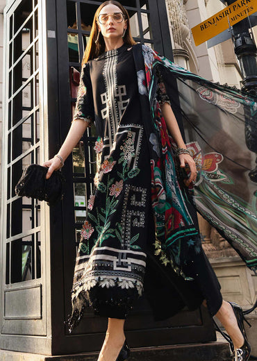 Maria B Printed Embroidered Lawn 3PC Unstitched