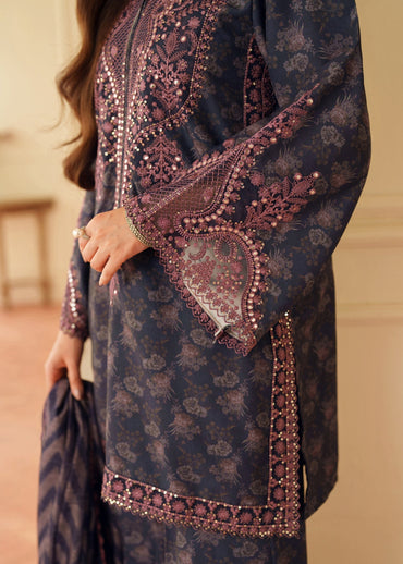 Mohagni Embroidered Printed Lawn 3PC Unstitched Memon Clothes