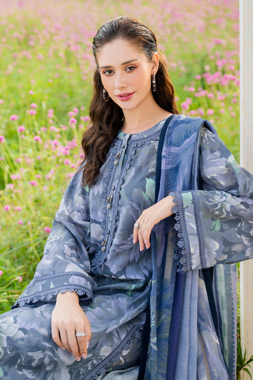 Baroque Printed Embroidered Lawn 3PC Unstitched