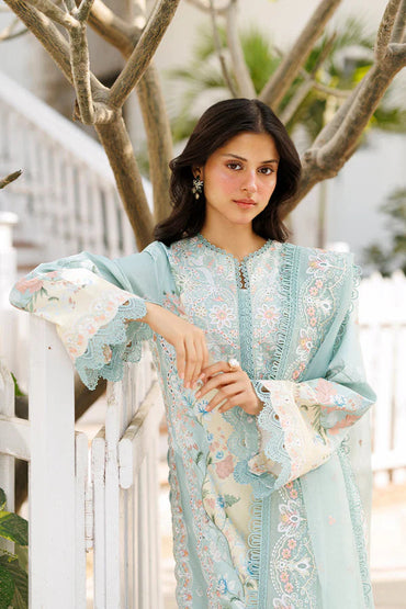 Afrozeh Printed Embroidered Lawn 3PC Unstitched