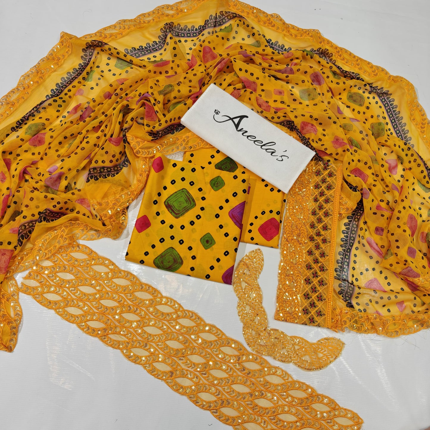 Aneela's Printed Embroidered Lawn