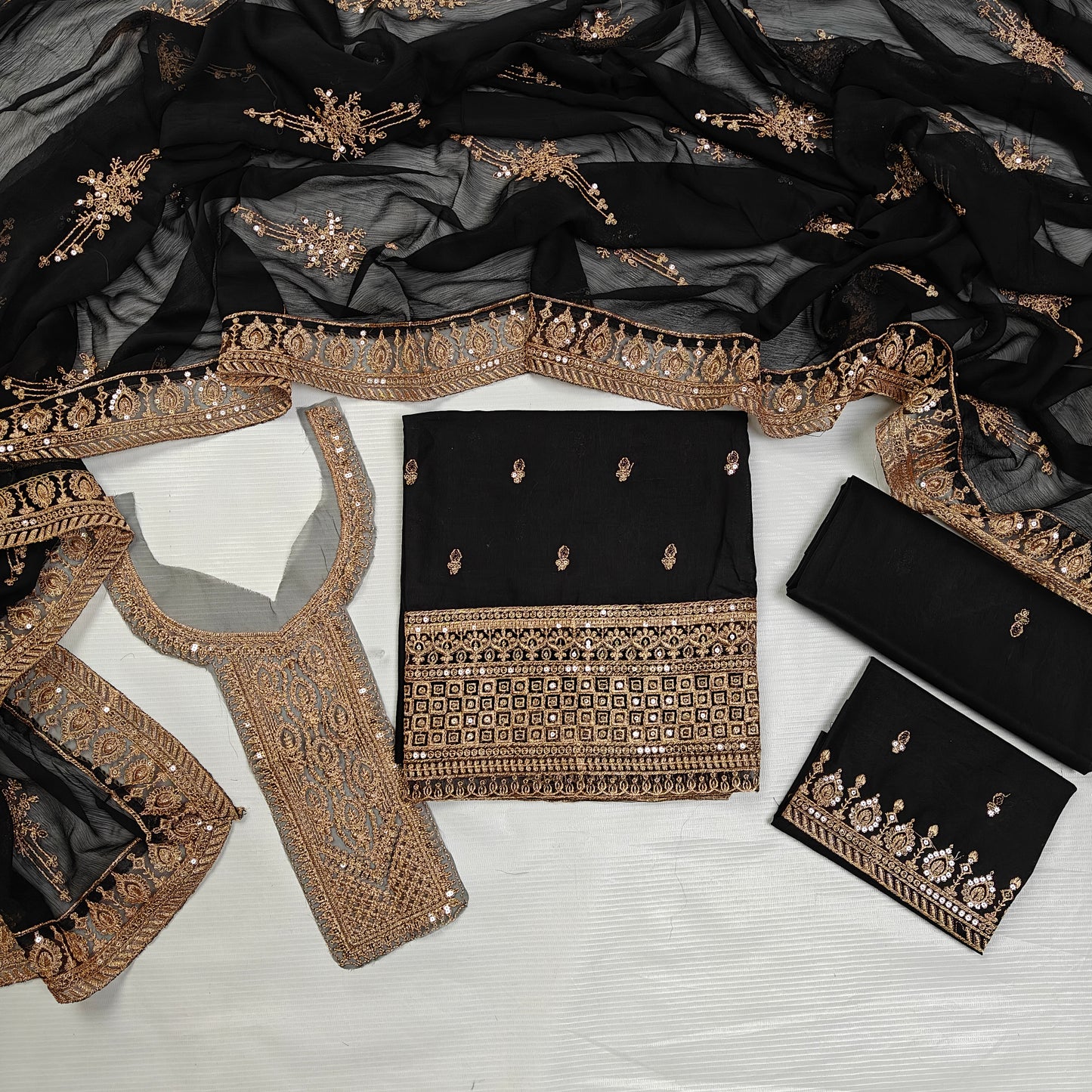 Party Wear Fancy Heavy Embroidered 3PC Unstitched