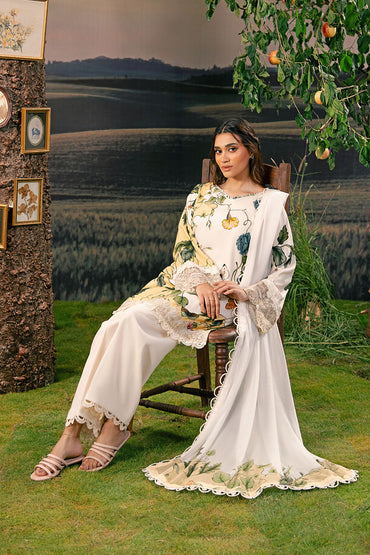 Maria B Printed Embroidered Lawn 3PC Unstitched