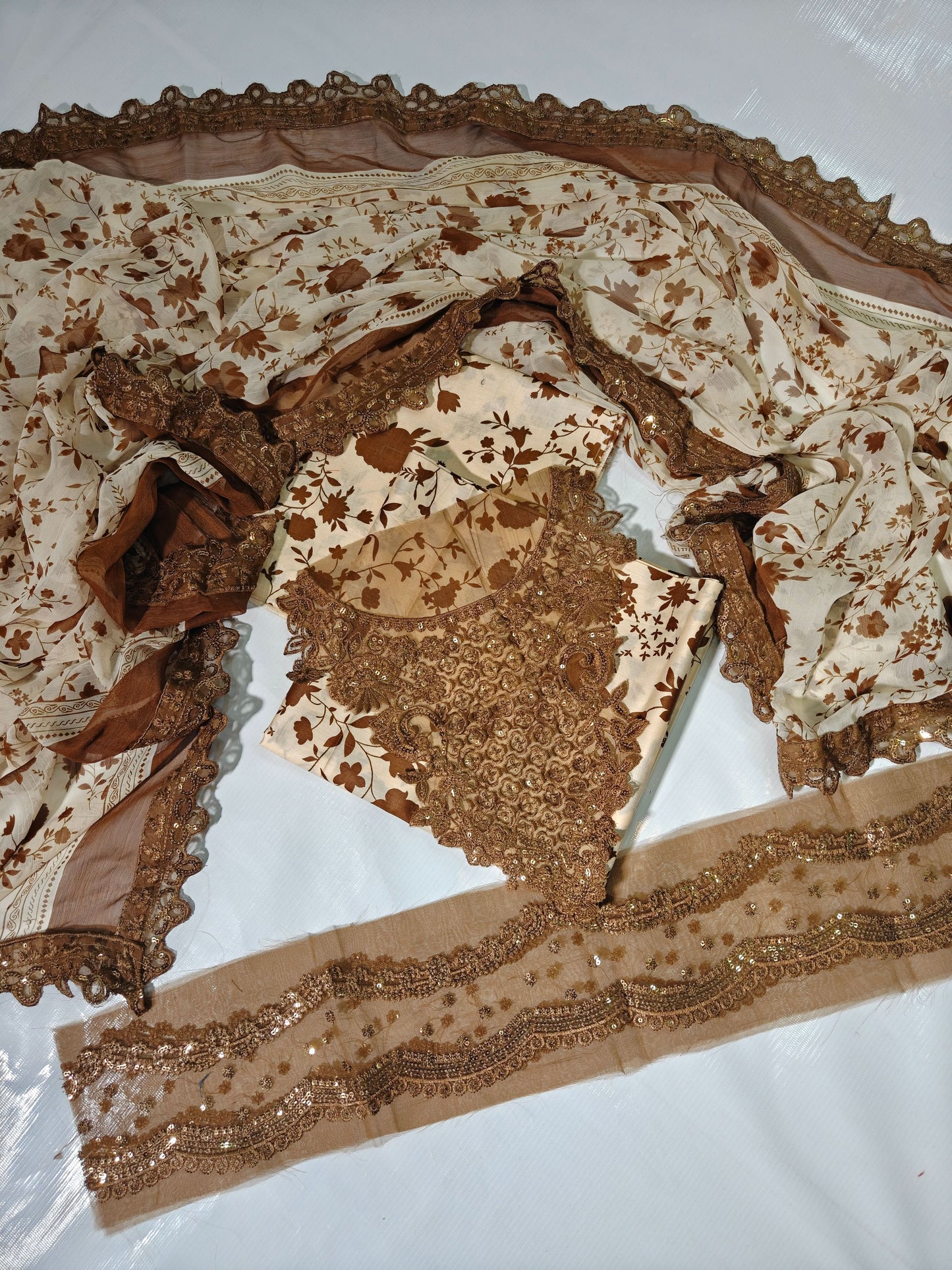 Aneela's Luxury Lawn Printed Embroidered 3PC