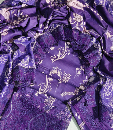 Al Karam Bana Dora Linen 3PC