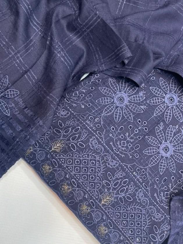 Uzma Dhanak Embroidered 3Pc - Memon Clothes