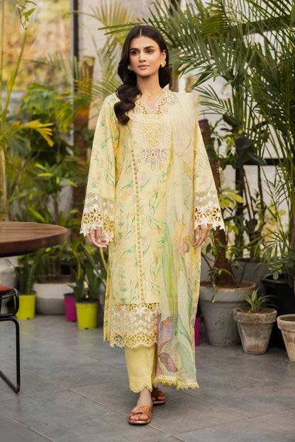 olivine Embroidery Lawn 3 Pcs Suit