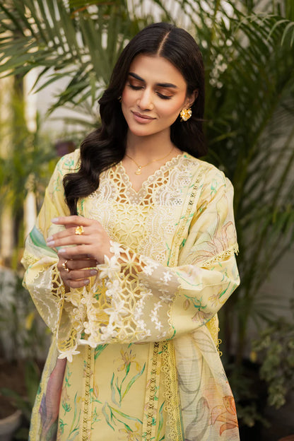 olivine Embroidery Lawn 3 Pcs Suit