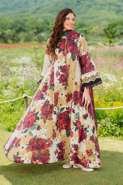 Baroque Digital Printed Lawn 3 Piece Suit