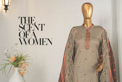 Safina Khaddhar Embroidered 3Pc