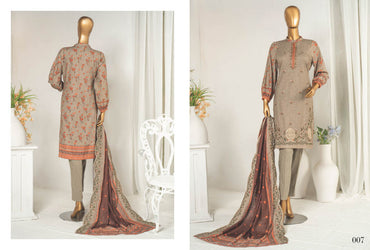 Safina Khaddhar Embroidered 3Pc