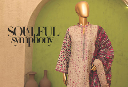 Safina Khaddhar Embroidered 3Pc