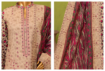 Safina Khaddhar Embroidered 3Pc