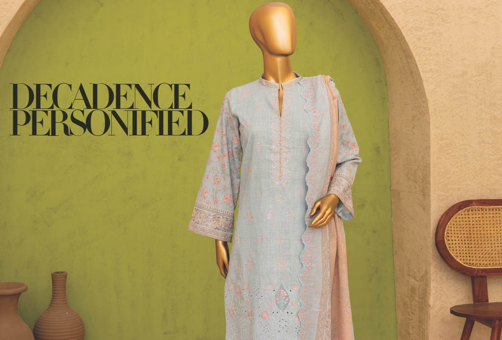Safina Khaddhar Embroidered 3Pc