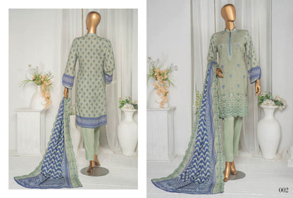 Safina Khaddhar Embroidered 3Pc
