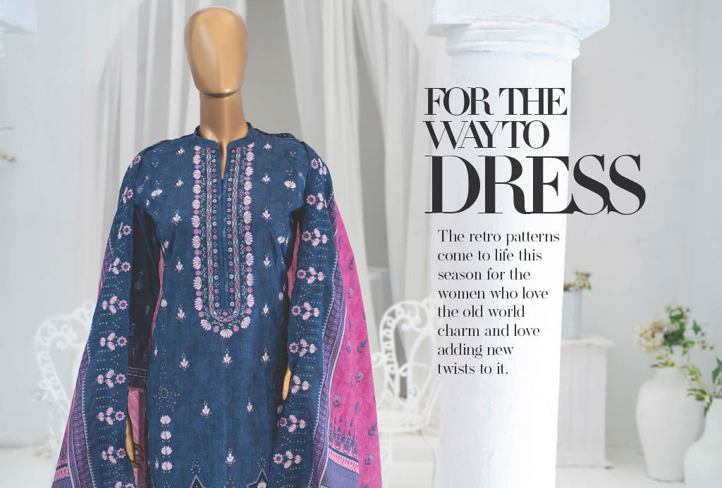 Safina Khaddhar Embroidered 3Pc