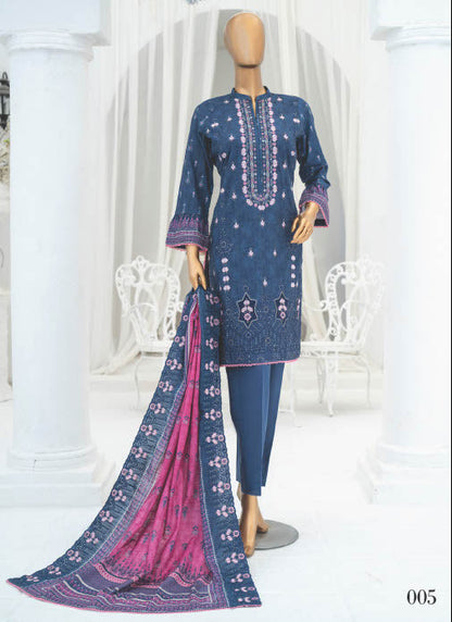 Safina Khaddhar Embroidered 3Pc