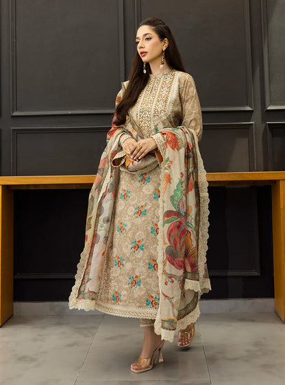 Zainab Chottani Embroidered Printed Lawn 3PC Unstitched