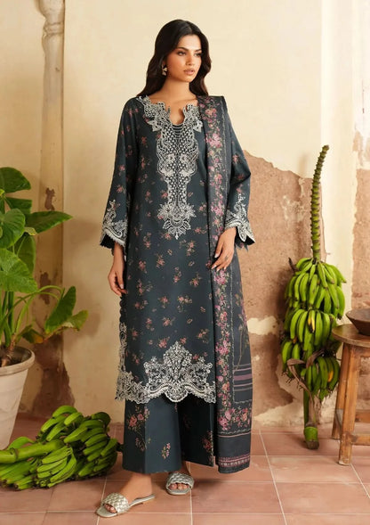 Iznik Printed Embroidered Lawn