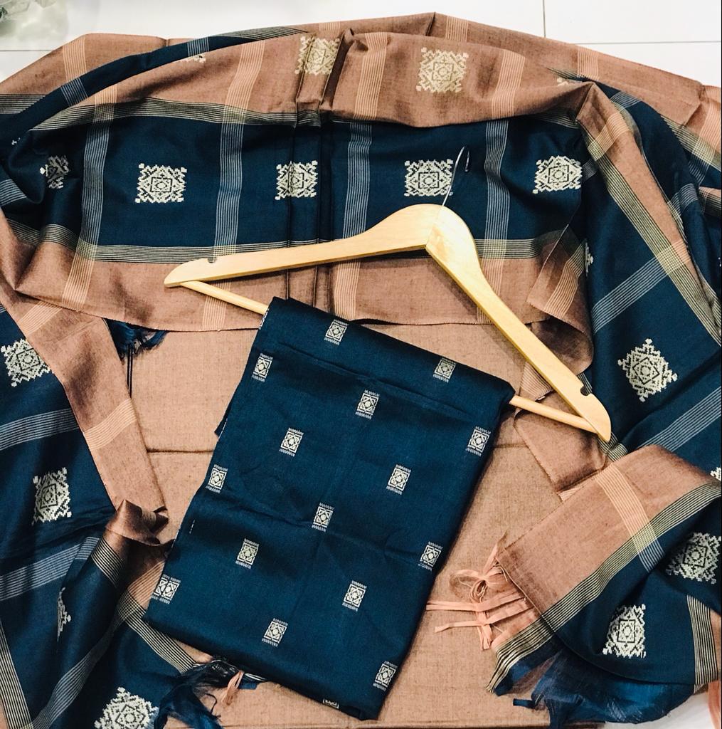 Susi JayCard Work Unstitched 3 Pcs | Chapter #1