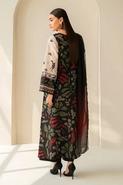 Baroque Digital Printed Lawn 3 PC