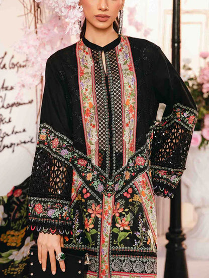 Maria B Digital Printed Lawn Embroidered Dress