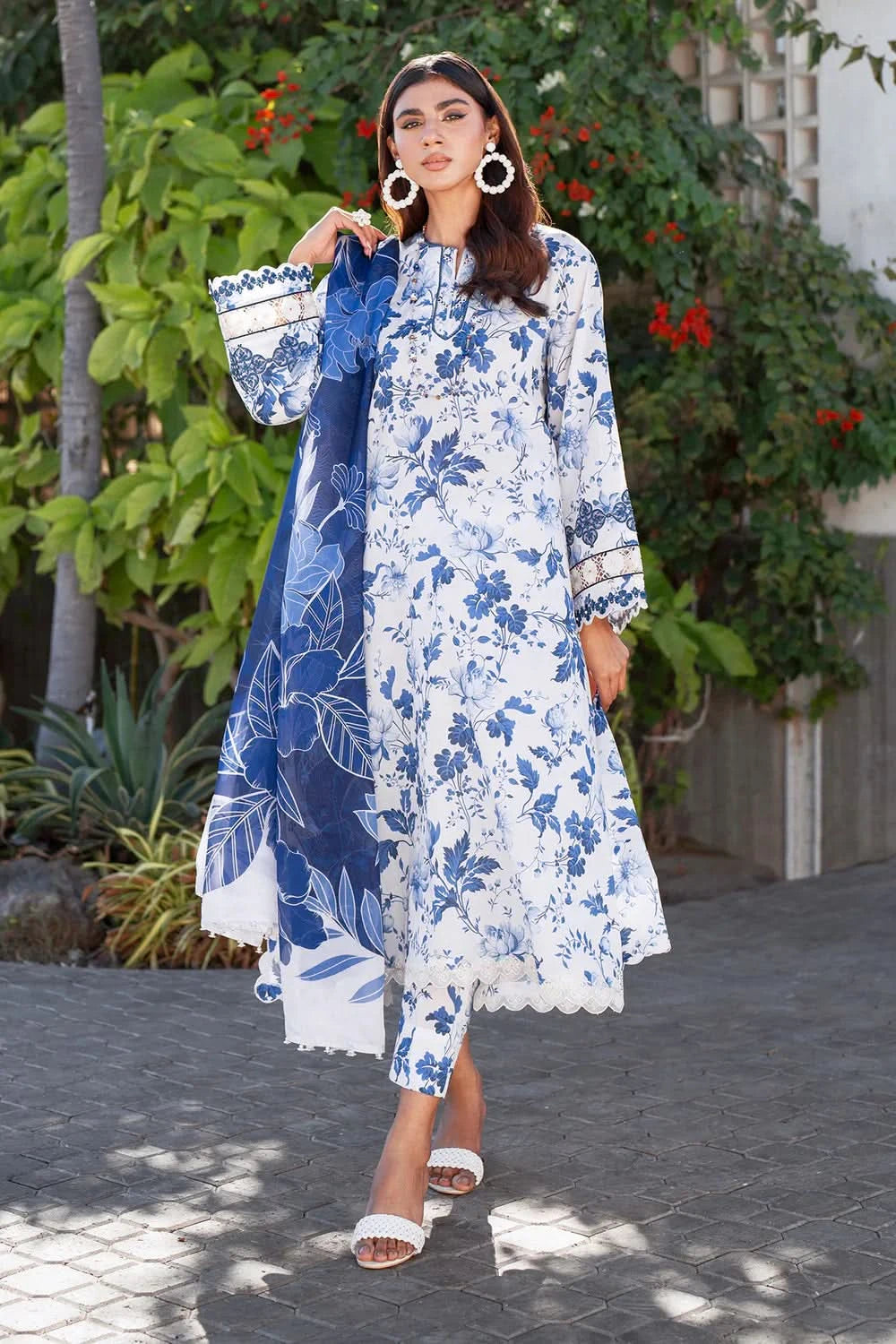 Baroque Digital Printed Lawn 3 PC