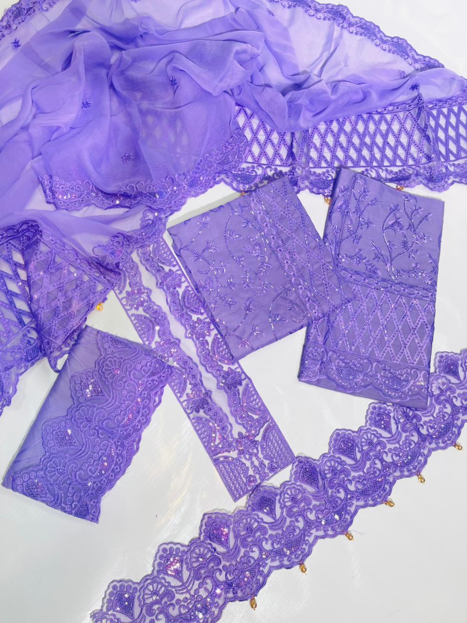 Anaya Embroidered Cotton Shiffon Dupatta