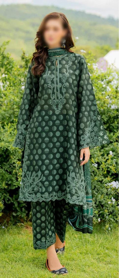 Baroque Digital Printed Embroidered 3Pc