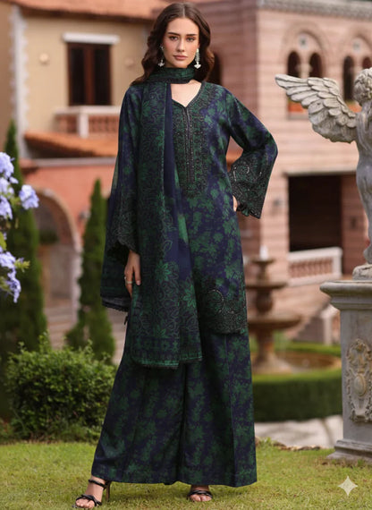 Mohagni Printed Embroidered Lawn 3PC Unstitched