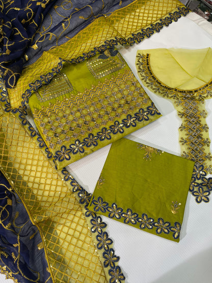 Anus Abrar Embroidered Cotton 3Pc